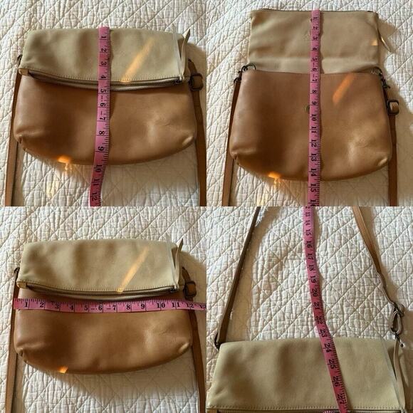 ABLE Local + Global Flap Crossbody Shoulder Bag Camel/Cream OS Granola Normcore - Picture 9 of 9